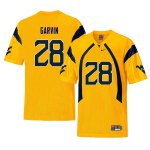 Men's West Virginia Mountaineers NCAA #28 Terence Garvin Yellow Authentic Nike Retro Stitched College Football Jersey IM15D51IV